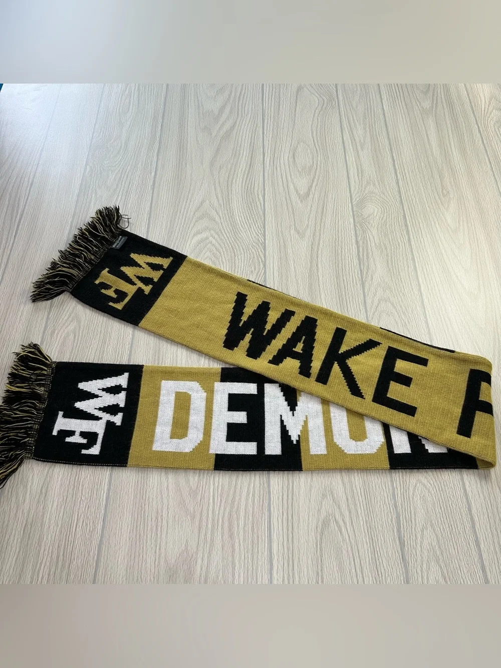 Wake Forest Demon Deacons Classic Knitted Scarf Diehard Scarves 63”x7” OS